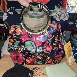 Patricia Nash Aria Shopper Tropical Escape & Scarf - new